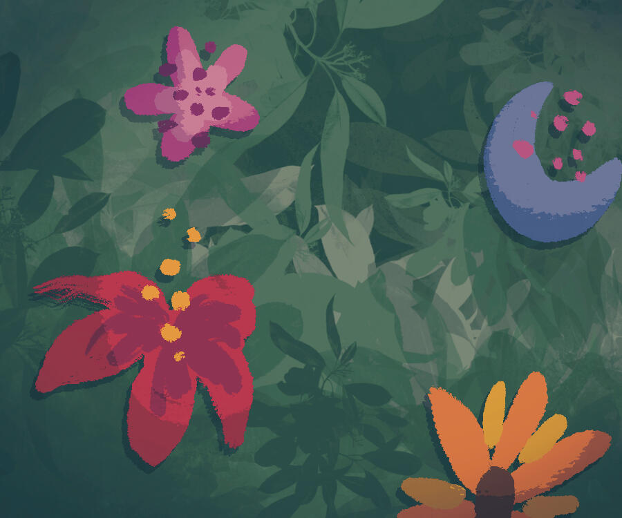 A Wreath of Fantasy Florals