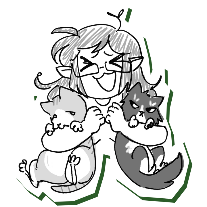 I’m a family girl. I adore spending time with my siblings, friends, and partner. I’m also always spotted talking to my cats, Ollie and Megatron!